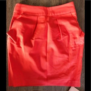 cute peach pencil skirt with pockets